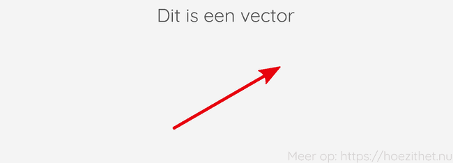 vector is arrow
